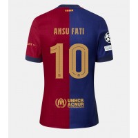 Dres Barcelona Ansu Fati #10 Domáci 2024-25 Krátky Rukáv